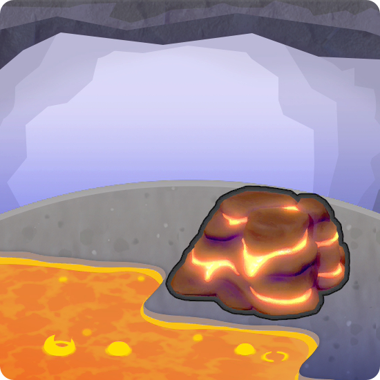 Piping-hot lava