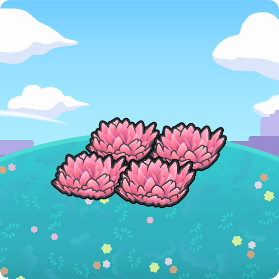 Elevated pink tall grass