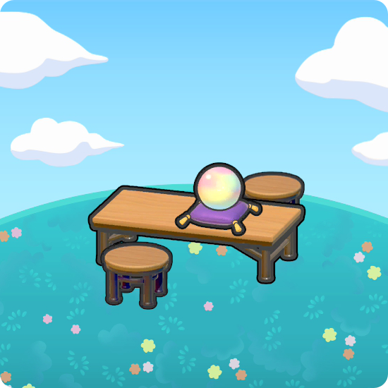 Fortune-teller's table