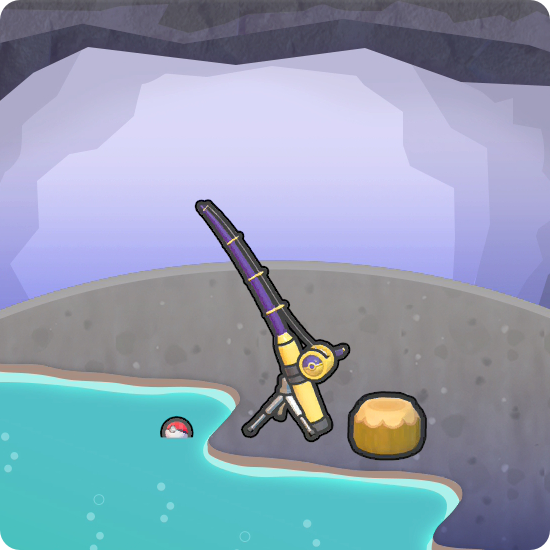Hot-spring fishing spot