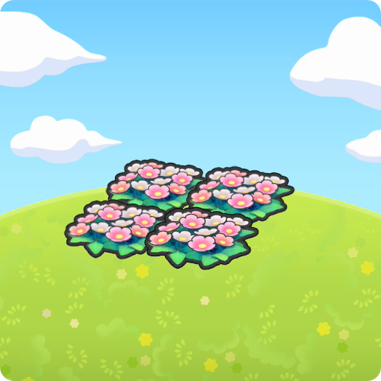 Pretty flower bed